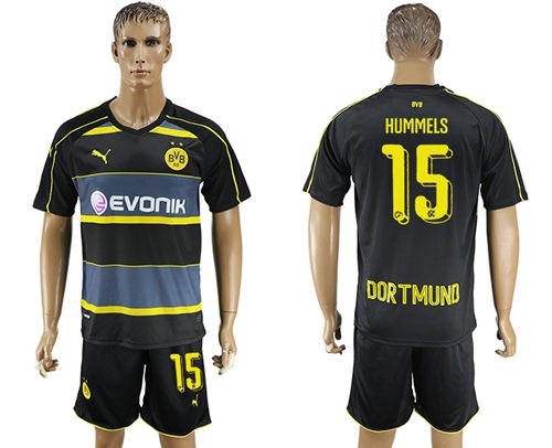 Dortmund 15 Hummels Away Soccer Club Jersey