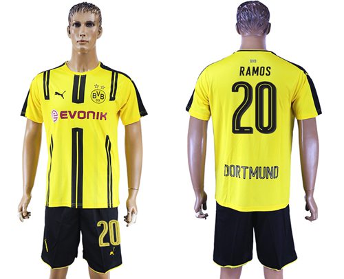 Dortmund 20 Ramos Home Soccer Club Jersey