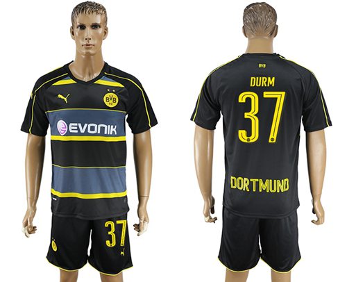 Dortmund 37 Durm Away Soccer Club Jersey