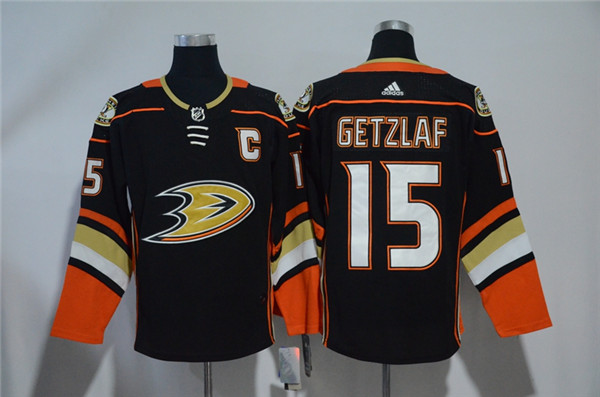 Ducks 15 Ryan Getzlaf Black  Jersey