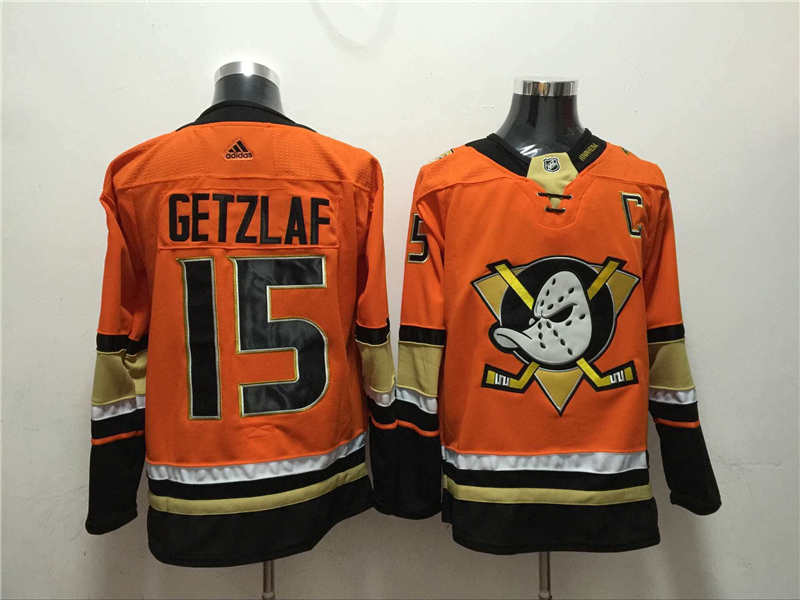 Ducks 15 Ryan Getzlaf Orange  Jersey