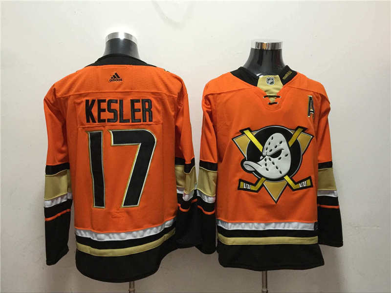 Ducks 17 Ryan Kesler Orange  Jersey
