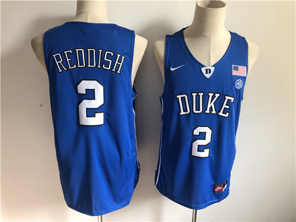 Duke Blue Devils 2 Cam Reddish Blue Nike College Basketball Jersey