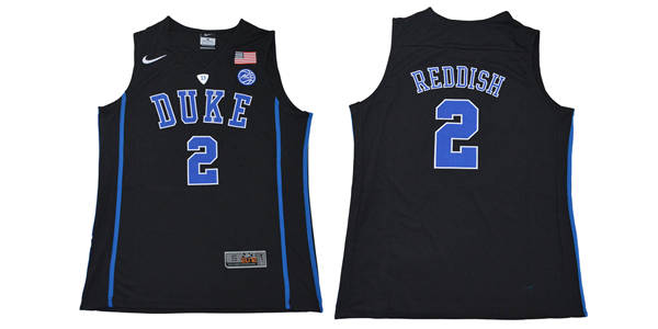 Duke Blue Devils 2 Cameron Reddish Black  Elite College Basketball Jersey