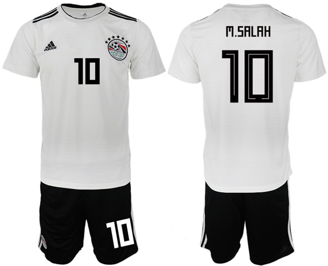 Egypt 10 M.SALAH Away 2018 FIFA World Cup Soccer Jersey