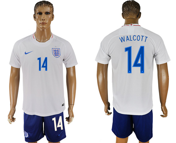 England 14 WALCOTT Home 2018 FIFA World Cup Soccer Jersey