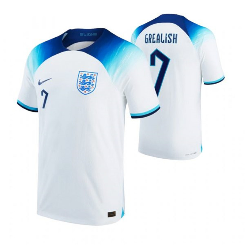 England 7 GREALISH Home 2022 FIFA World Cup Thailand Soccer Jersey