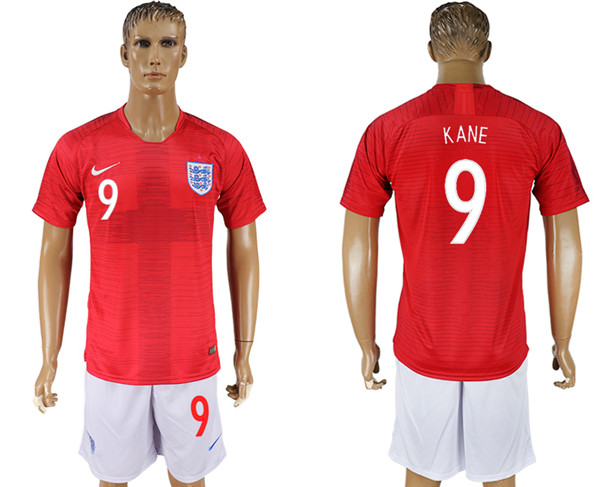 England 9 KANE Away 2018 FIFA World Cup Soccer Jersey