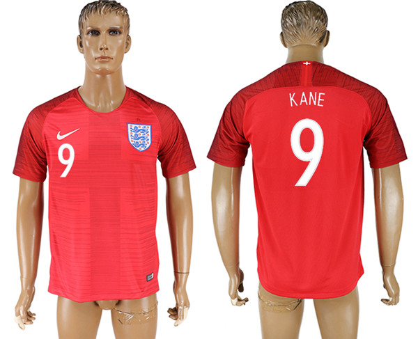 England 9 KANE Away 2018 FIFA World Cup Thailand Soccer Jersey