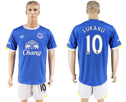 Everton 10 Lukaku Home Soccer Club Jersey