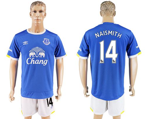 Everton 14 Naismith Home Soccer Club Jersey
