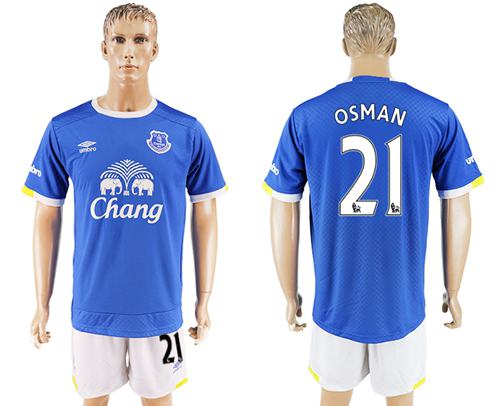 Everton 21 Osman Home Soccer Club Jersey