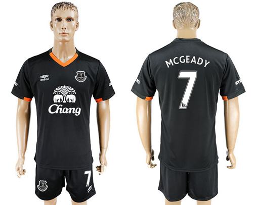 Everton 7 Mcgeady Away Soccer Club Jersey