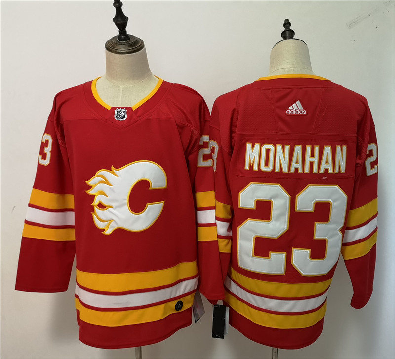 Flames 23 Sean Monahan Red  Jersey