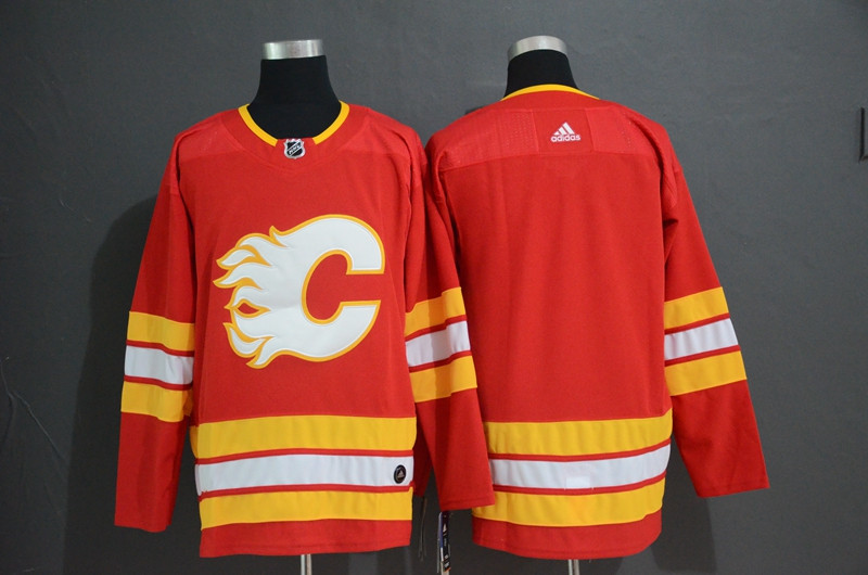 Flames Blank Red Alternate  Jersey