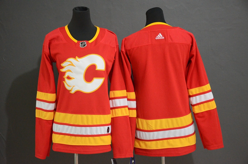 Flames Blank Red Women  Jersey