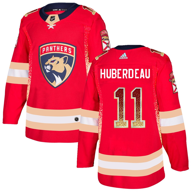 Florida Panthers 11 Jonathan Huberdeau Red Drift Fashion  Jersey