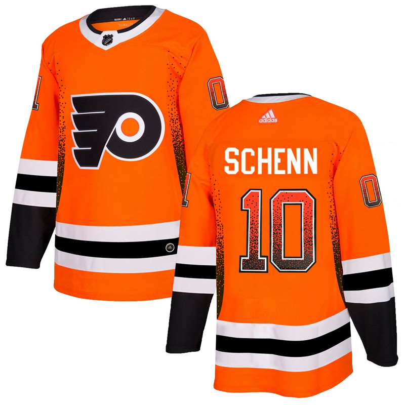 Flyers 10 Brayden Schenn Orange Drift Fashion  Jersey