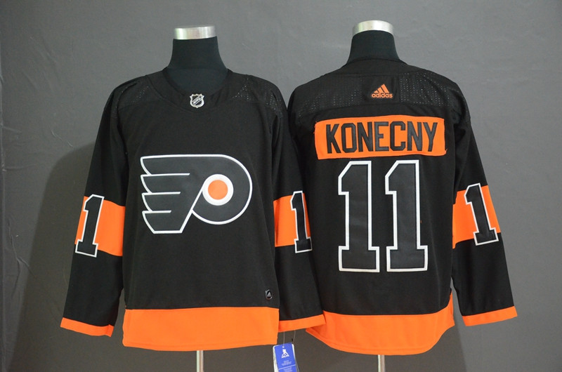 Flyers 11 Travis Konecny Black Alternate  Jersey