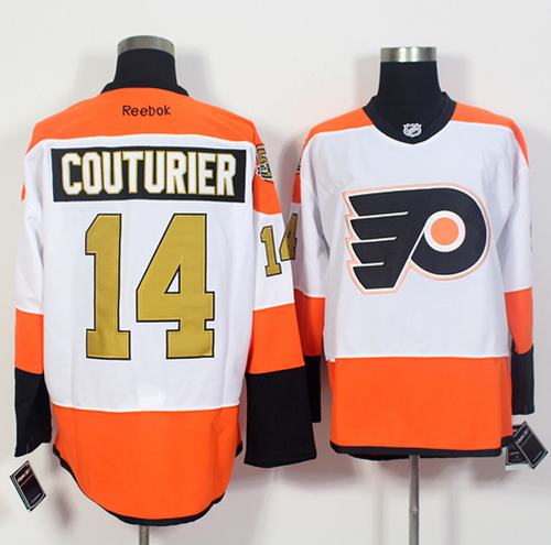 Flyers 14 Sean Couturier White 3rd Stitched NHL Jersey