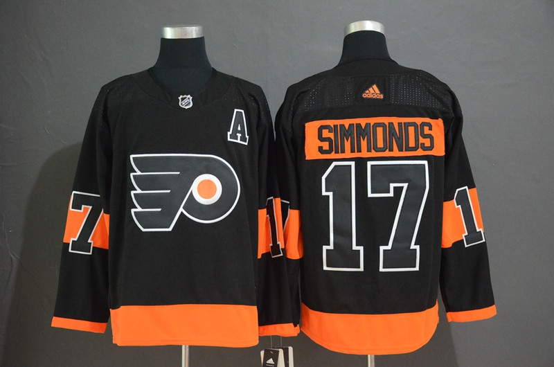 Flyers 17 Wayne Simmonds Black Alternate  Jersey