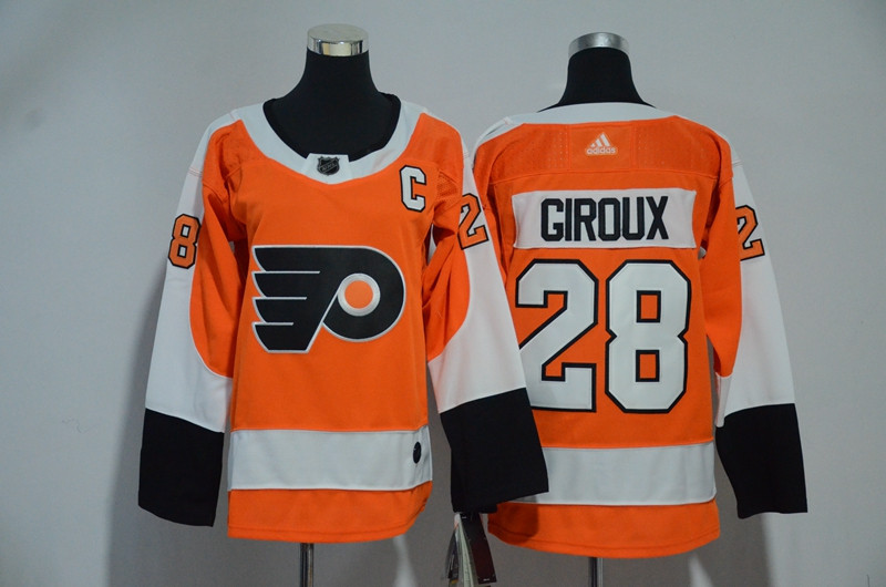 Flyers 28 Claude Giroux Orange Youth  Jersey