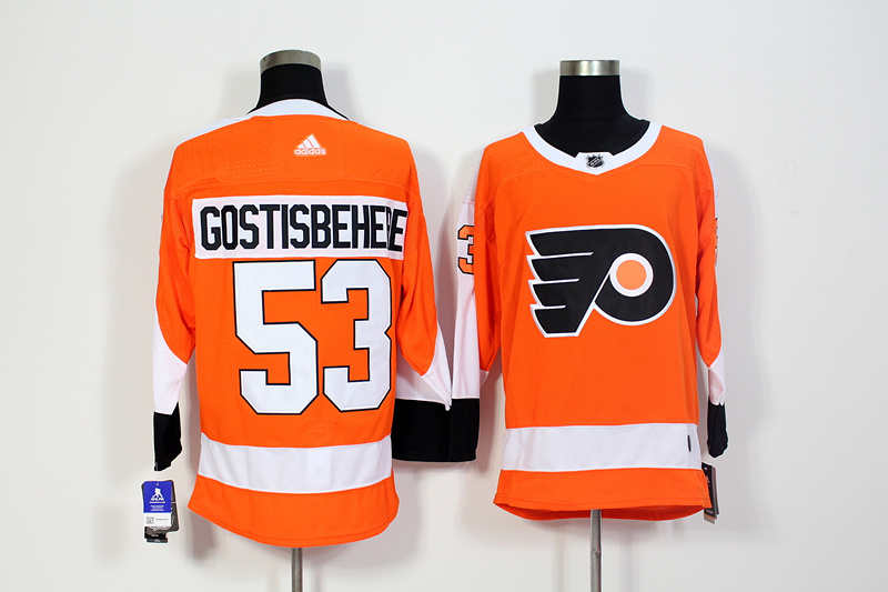 Flyers 53 Shayne Gostisbehere Orange  Jersey