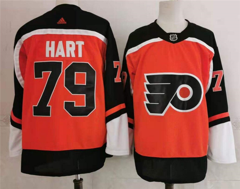Flyers 79 Carter Hart Orange 2020 New Adidas Jersey