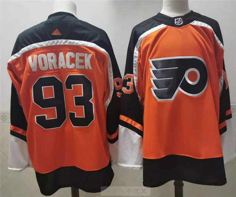 Flyers 93 Jakub Voracek Orange 2020 New Adidas Jersey