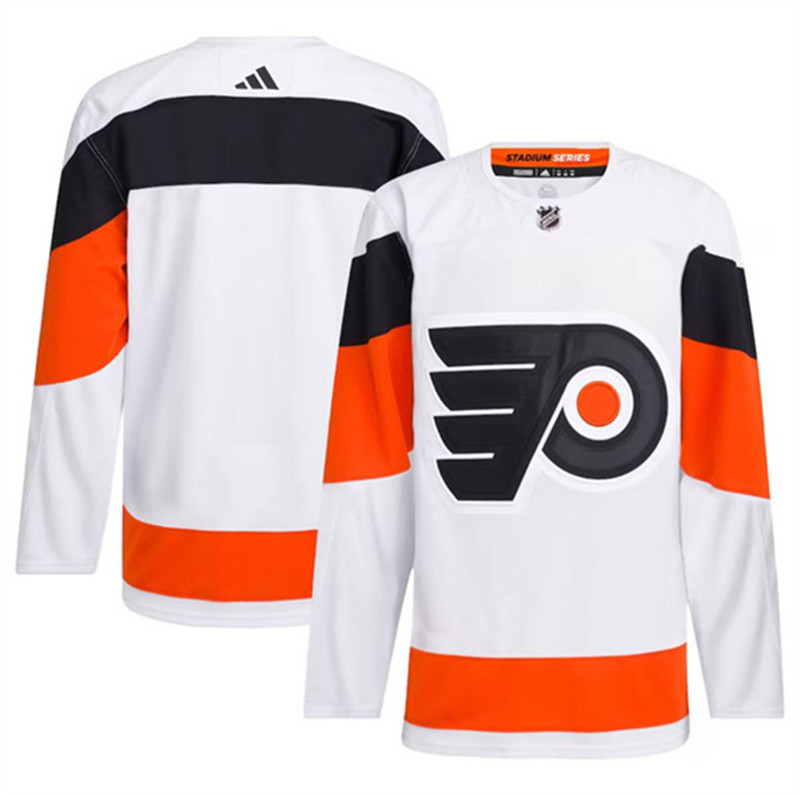 Flyers Blank White 2024 NHL Stadium Series Adidas Jersey