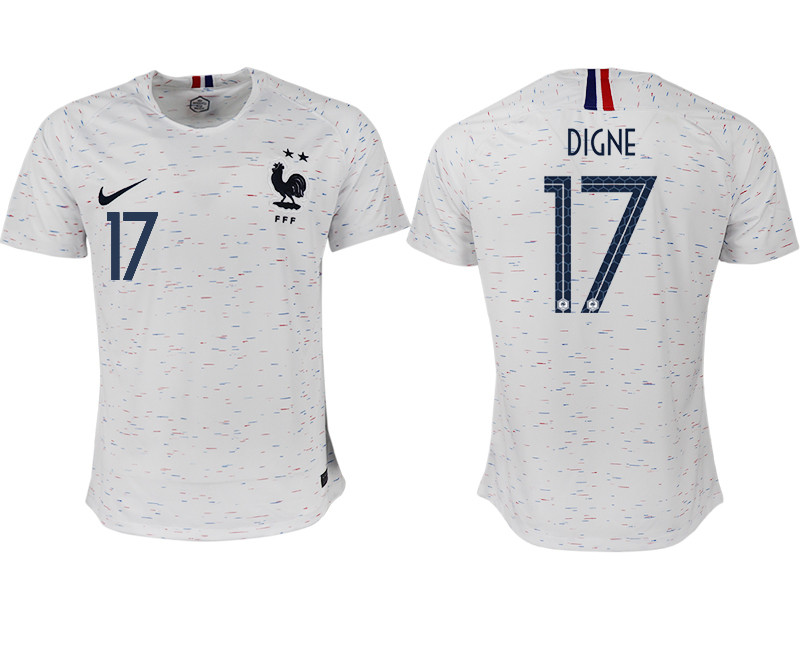 France 17 DIGNE Away 2018 FIFA World Cup Thailand Soccer Jersey