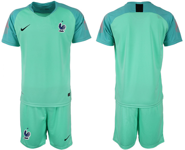France Green 2018 FIFA World Cup Goalkeeper Soccer Jersey