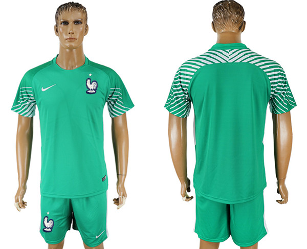 France Green Goalkeeper 2018 FIFA World Cup Soccer Jersey