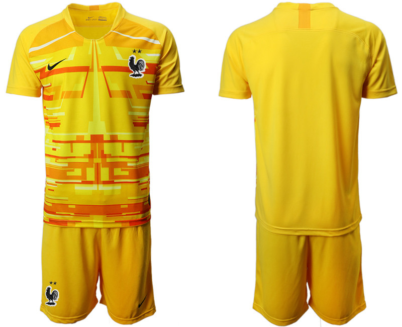 France Yellow Goalkeeper UEFA Euro 2020 Soccer Jersey