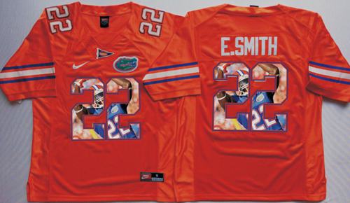Gators 22 Emmitt Smith Orange Player Fashion Stitched NCAA Jersey