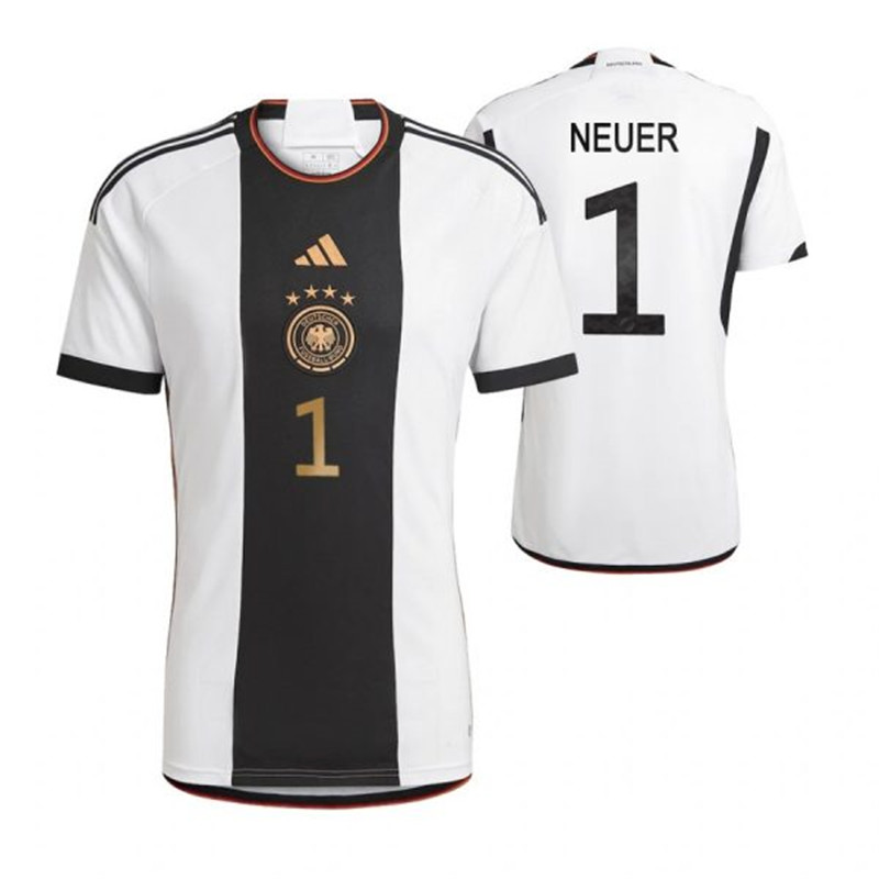 Germany 1 NEUER Home 2022 FIFA World Cup Thailand Soccer Jersey