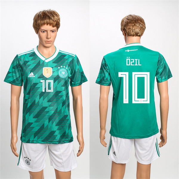 Germany 10 OZIL Away 2018 FIFA World Cup Soccer Jersey