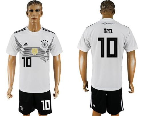 Germany 10 OZIL Home 2018 FIFA World Cup Soccer Jersey