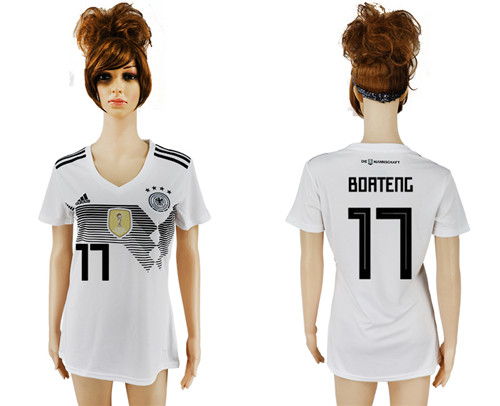 Germany 11 BOATENG Home 2018 FIFA World Cup Women Soccer Jersey