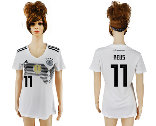 Germany 11 REUS Home 2018 FIFA World Cup Women Soccer Jersey