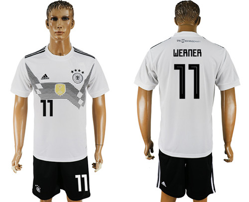 Germany 11 WERNER Home 2018 FIFA World Cup Soccer Jersey