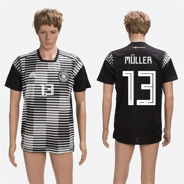 Germany 13 MULLER Training 2018 FIFA World Cup Thailand Soccer Jersey