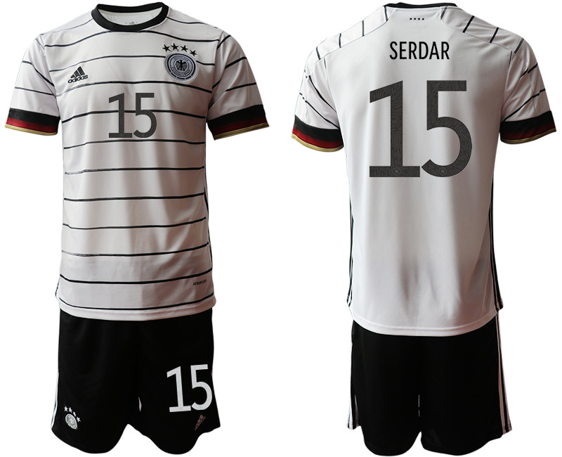 Germany 15 SERDAR Home UEFA Euro 2020 Soccer Jersey