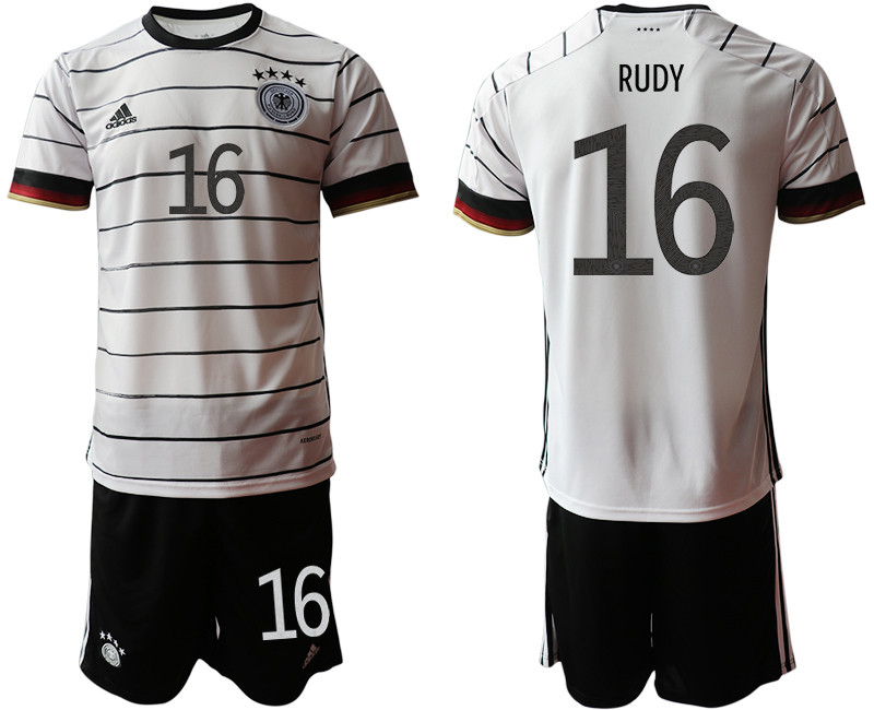 Germany 16 RUDY Home UEFA Euro 2020 Soccer Jersey
