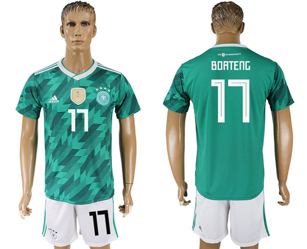 Germany 17 BOATENG Away 2018 FIFA World Cup Soccer Jersey