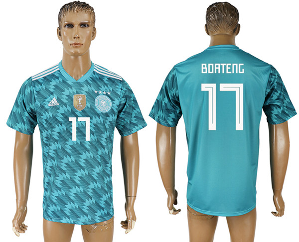 Germany 17 BOATENG Away 2018 FIFA World Cup Thailand Soccer Jersey
