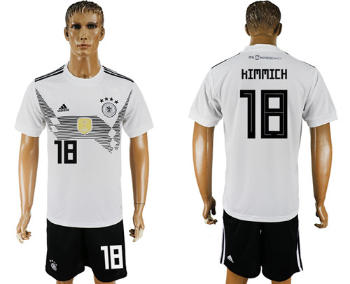 Germany 18 KIMMICH Home 2018 FIFA World Cup Soccer Jersey