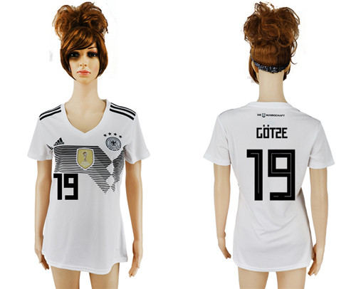 Germany 19 GOTSE Home 2018 FIFA World Cup Women Soccer Jersey