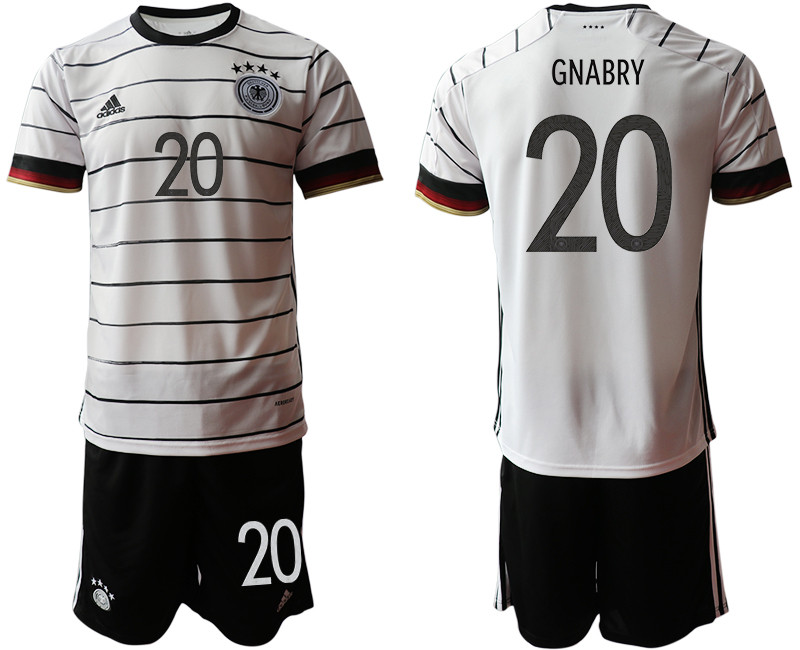 Germany 20 GNABRY Home UEFA Euro 2020 Soccer Jersey