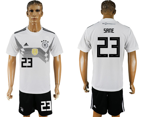 Germany 23 SANE Home 2018 FIFA World Cup Soccer Jersey